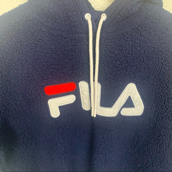 FILA NAVY BLUE PLUSH SWEATER - Picture 8 of 9